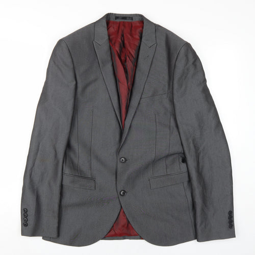 Next Men's Grey Blazer, Size 38R, Formal Business Wear
