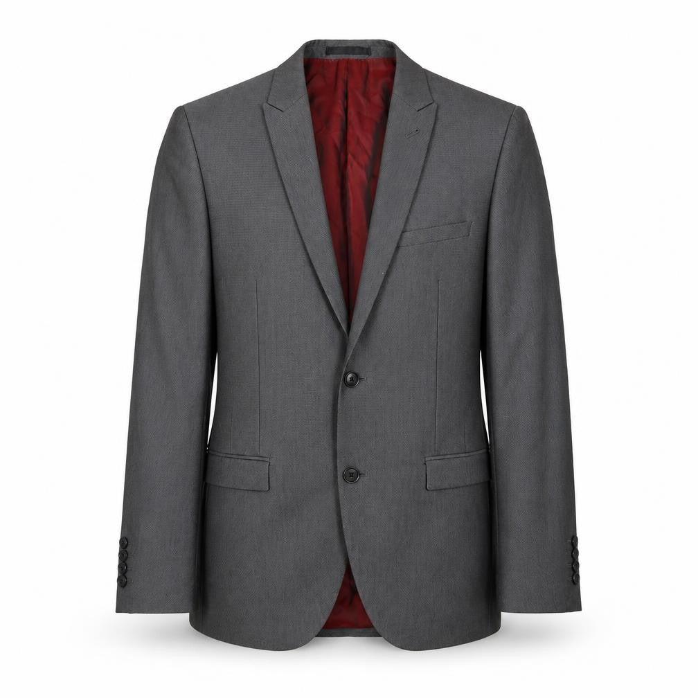 Front view of Next Men's Grey Blazer, size 38R, Formal Business Wear