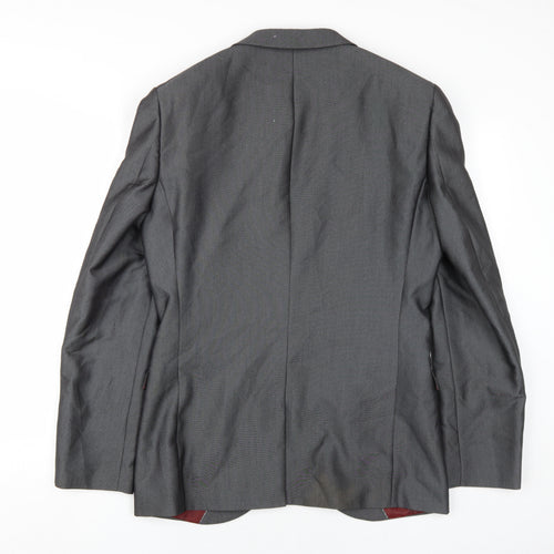 Next Men's Grey Blazer, Size 38R, Formal Business Wear