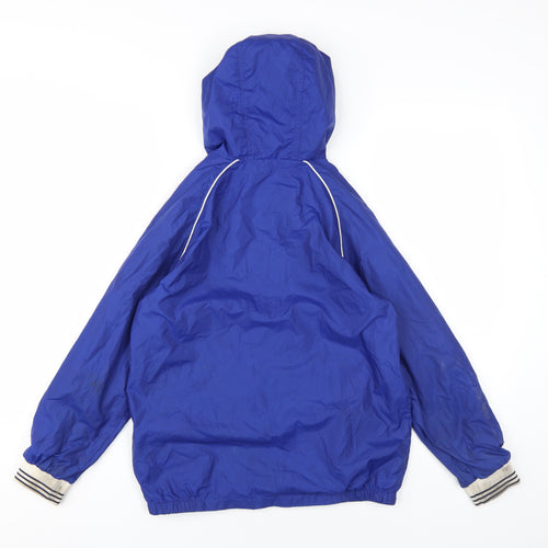 Marks and Spencer Boys Blue Hooded Windbreaker Jacket 11-12 Years