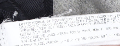 Zara Women's Grey Mid-Length Coat Size 14