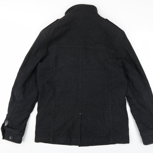 Next Men's Black Military Jacket Medium