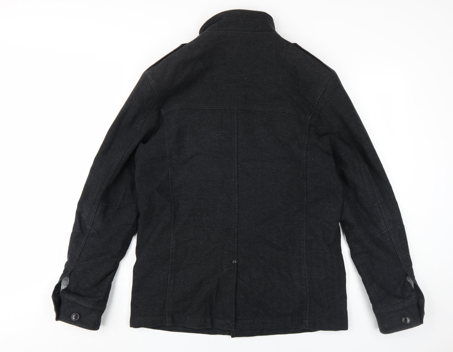 Next Men's Black Military Jacket Medium