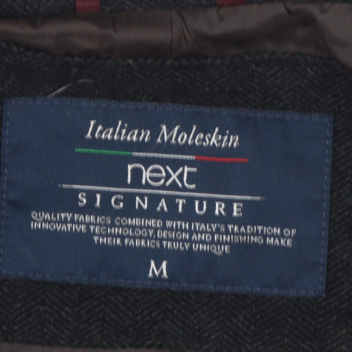 Next Men's Black Military Jacket Medium