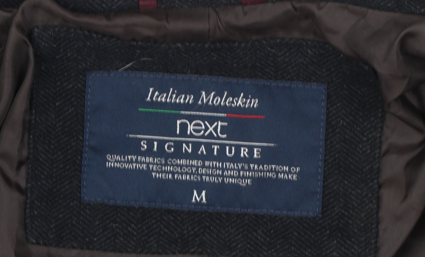 Next Men's Black Military Jacket Medium