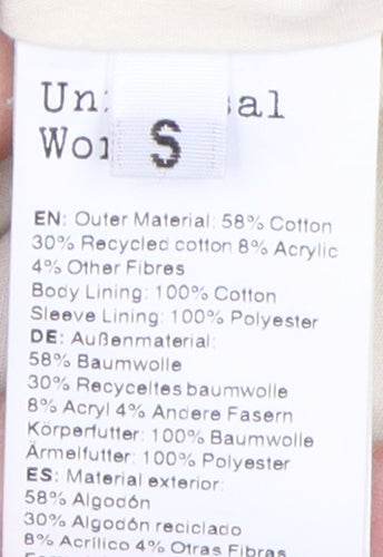 Universal Works Unisex Beige Jacket, S, Casual Chic