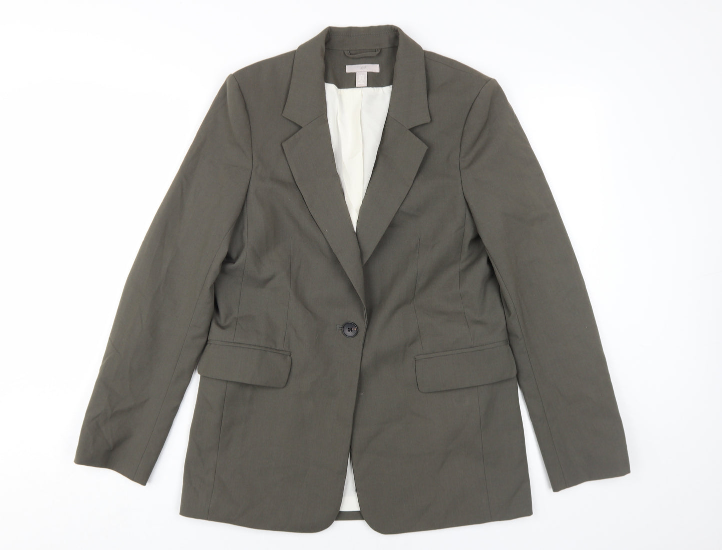 H&M Women's Green XS Suit Jacket Casual Business