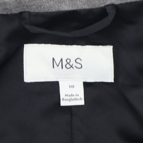 Marks and Spencer Grey Women's Blazer Size 10