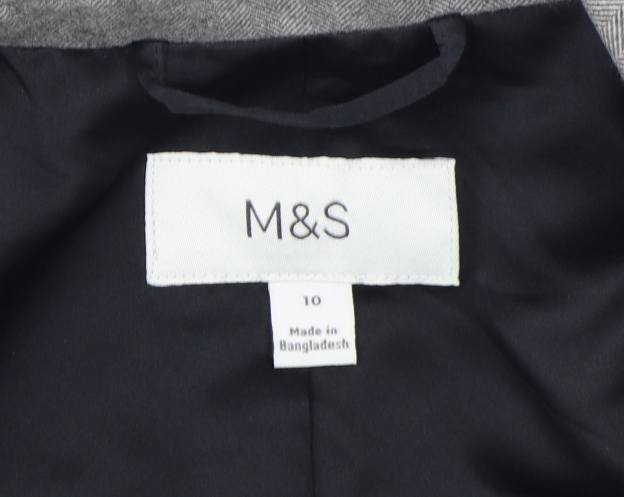 Marks and Spencer Grey Women's Blazer Size 10