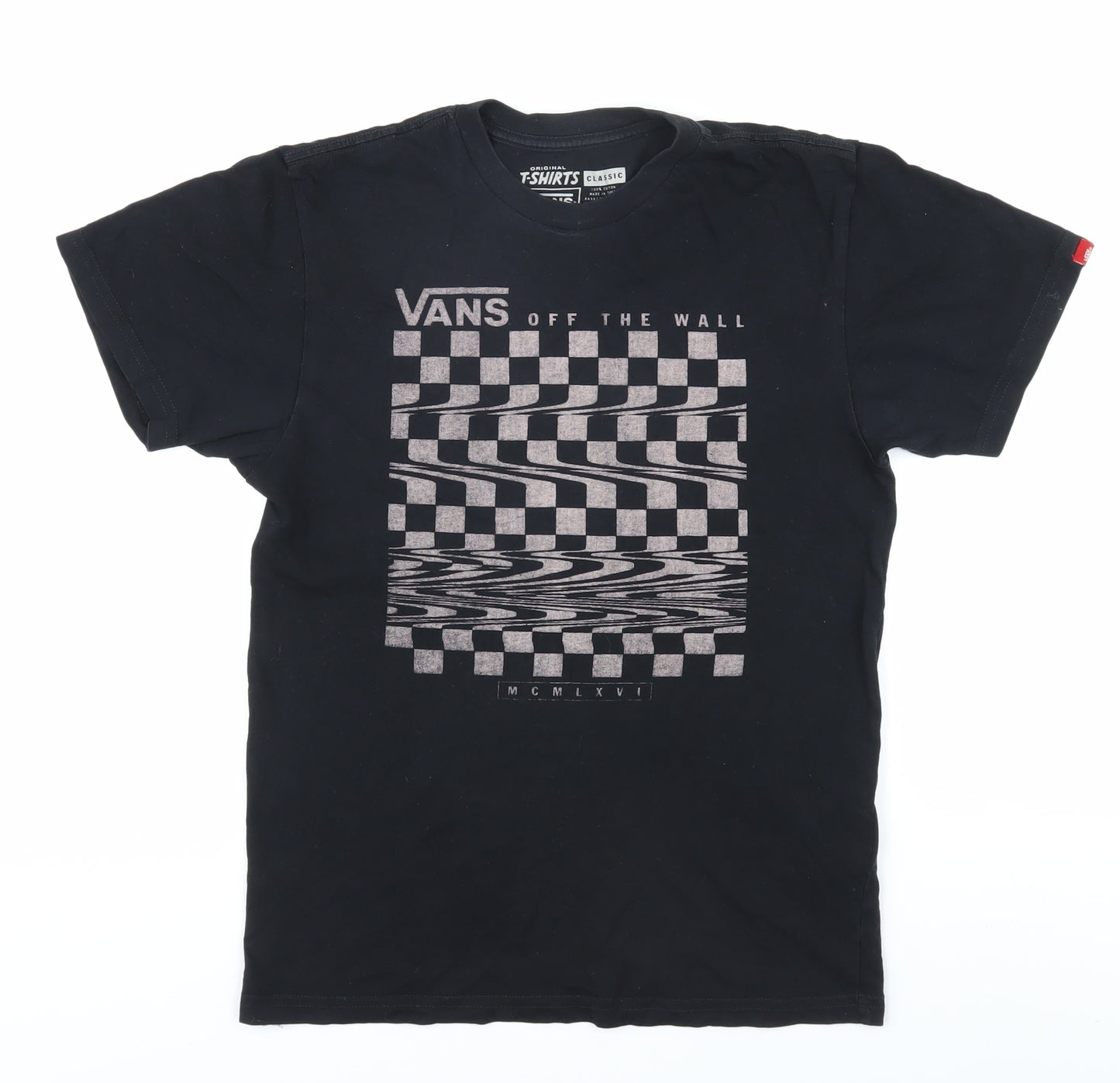 Vans Men's Black Graphic T-Shirt Small