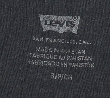 Levi's Men's Black Graphic Print T-Shirt, S, Iconic Style