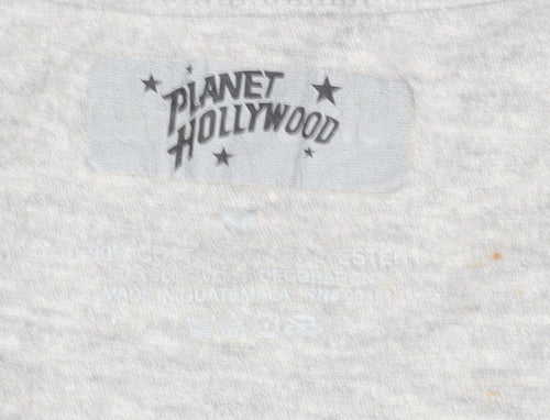 Planet Hollywood Grey Men's Sleeveless T-Shirt M