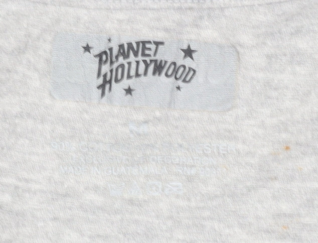 Planet Hollywood Grey Men's Sleeveless T-Shirt M