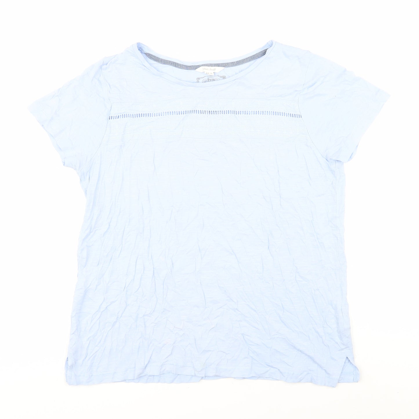 White Stuff Women's Blue Basic T-Shirt Size 16