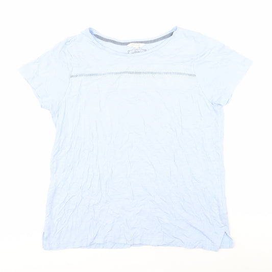 White Stuff Women's Blue Basic T-Shirt Size 16