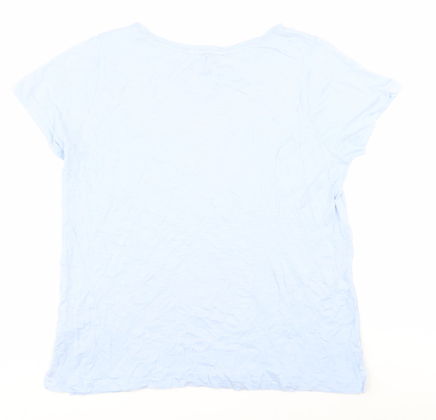 White Stuff Women's Blue Basic T-Shirt Size 16