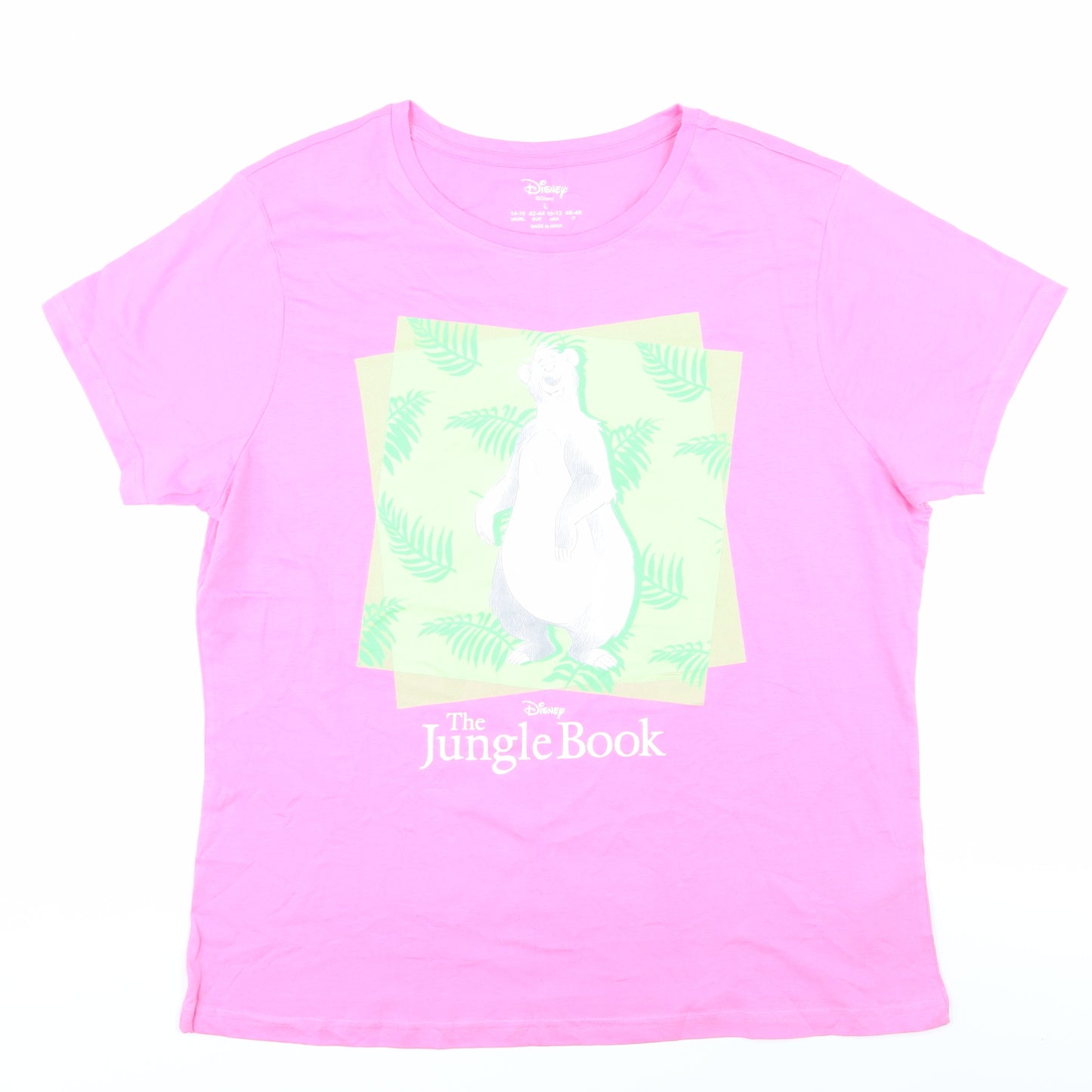 Disney Pink Jungle Book Women's T-Shirt - L