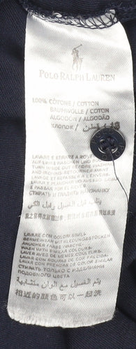Polo Ralph Lauren Men's Blue Polo Shirt - Size L