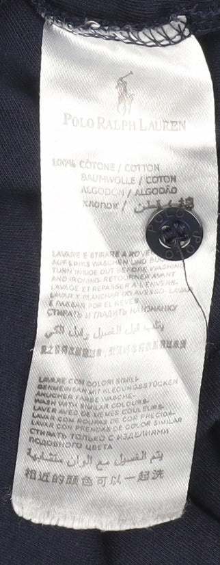 Polo Ralph Lauren Men's Blue Polo Shirt - Size L