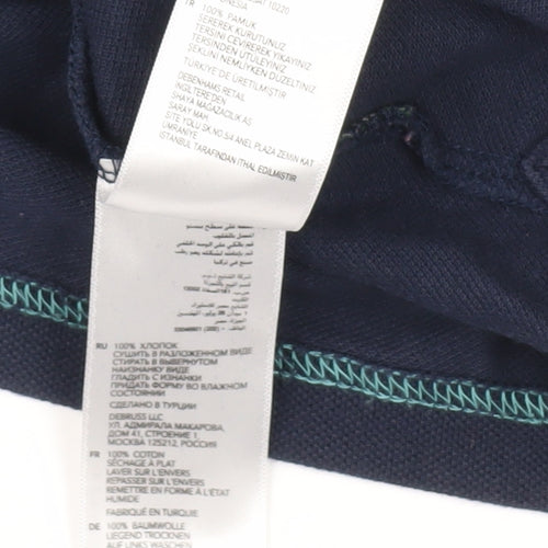 Racing Green Men's XL Blue Striped Crew Neck T-Shirt