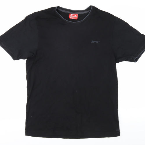 Slazenger Men's Black Cotton T-Shirt Size S