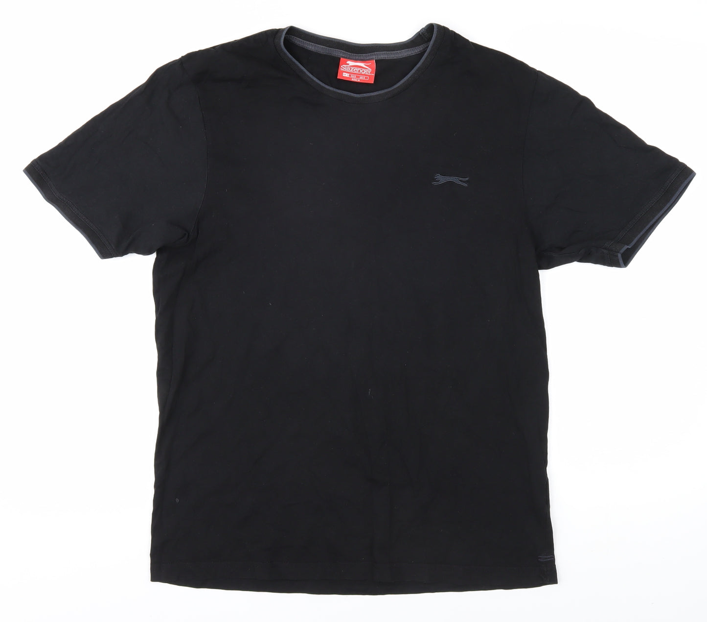 Slazenger Men's Black Cotton T-Shirt Size S