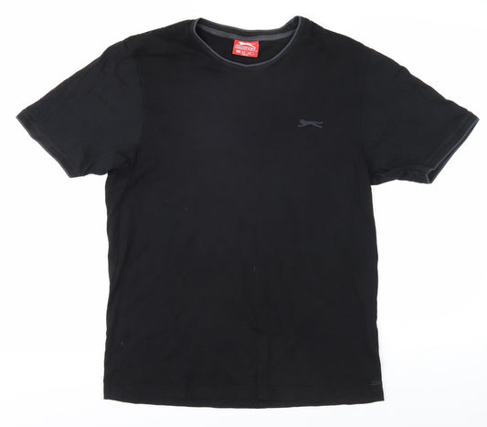 Slazenger Men's Black Cotton T-Shirt Size S