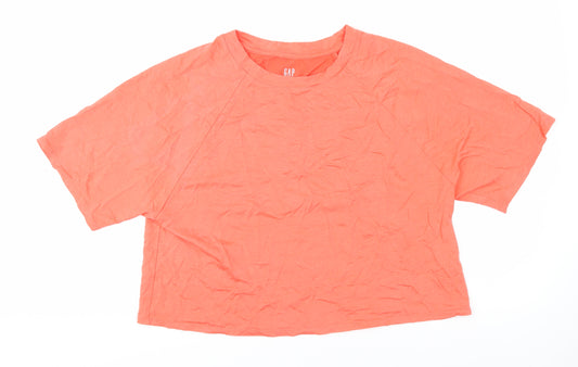 Gap Women's Pink Basic T-Shirt, M, Spring/Summer Style