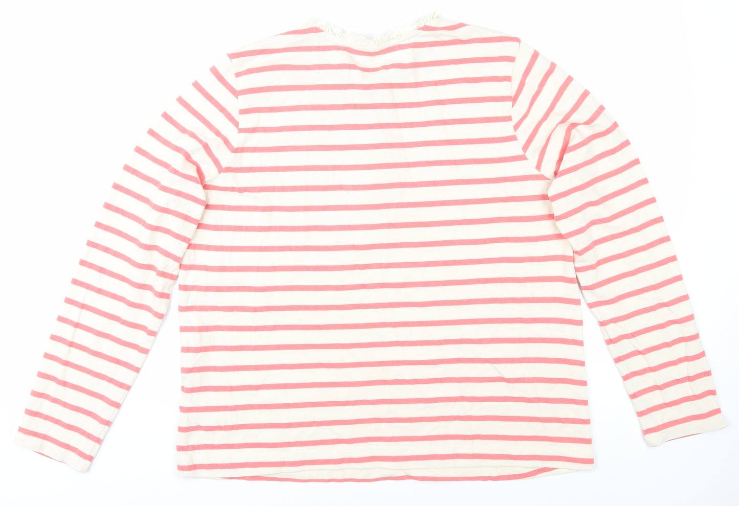 Joules Women's Pink Striped Long Sleeve T-Shirt