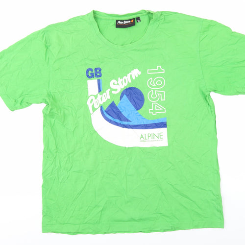 Peter Storm Men's Green XL Retro Graphic T-Shirt