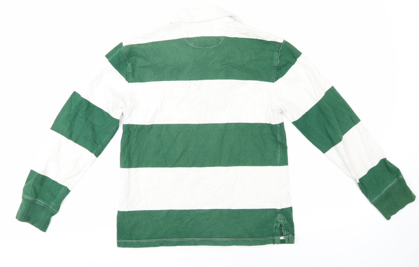 Polo Ralph Lauren Boys Green Striped Polo Shirt M
