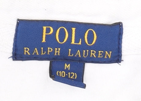 Polo Ralph Lauren Boys Green Striped Polo Shirt M