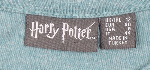 Harry Potter Women’s Green T-Shirt Size 12