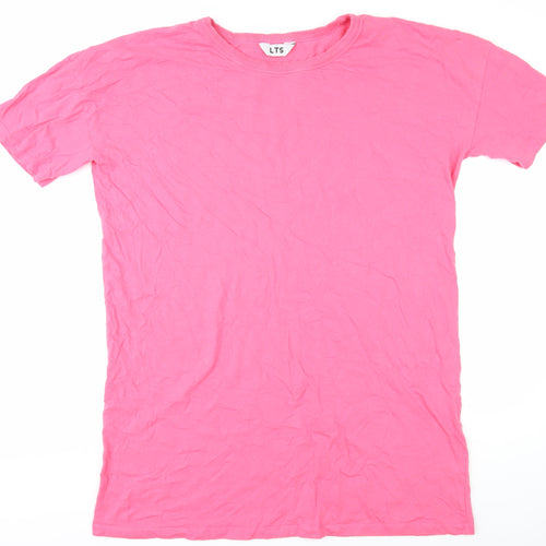 Yours Clothing Women's Pink Basic Cotton T-Shirt Size 18