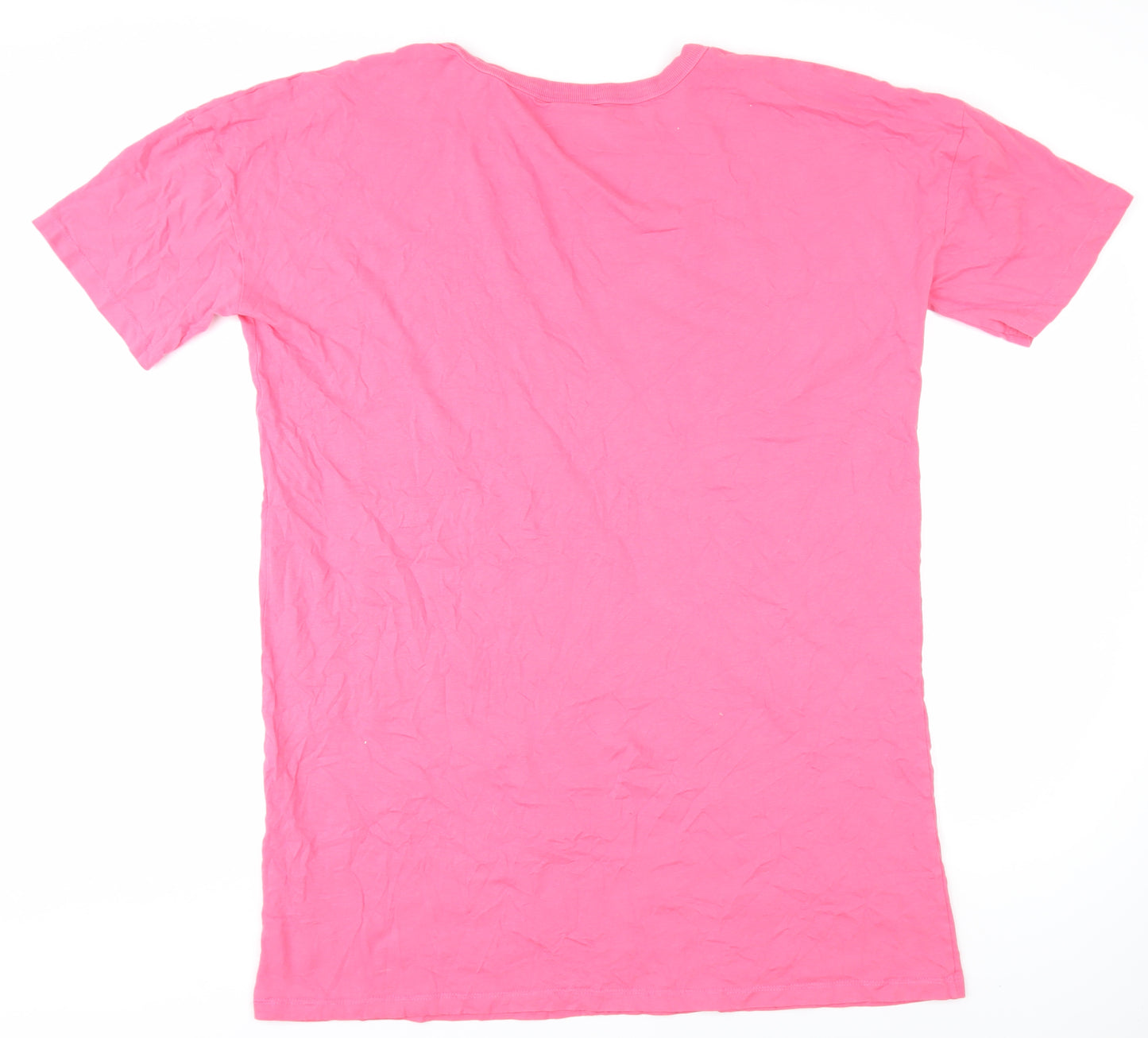 Yours Clothing Women's Pink Basic Cotton T-Shirt Size 18