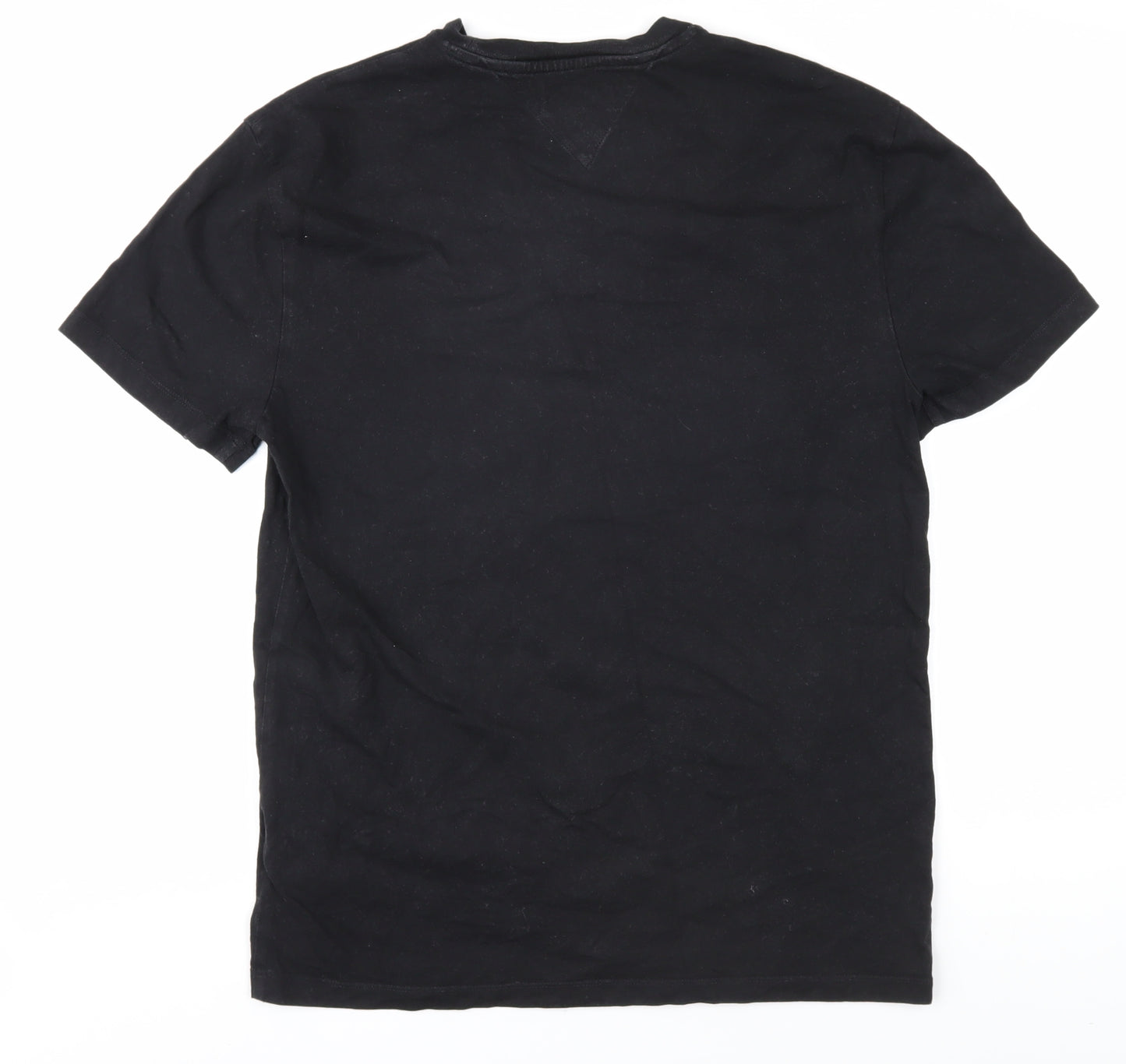 Tommy Jeans Men's Black Cotton Logo T-Shirt - Size M