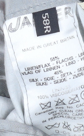 Jaeger Men's Beige Blazer, Size 58R, Linen & Silk
