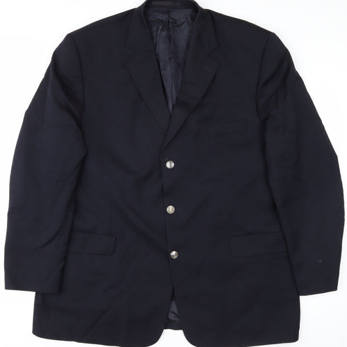 Austin Reed Men's Black Wool Blazer 48 Regular Fit