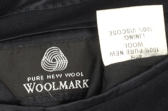 Austin Reed Men's Black Wool Blazer 48 Regular Fit