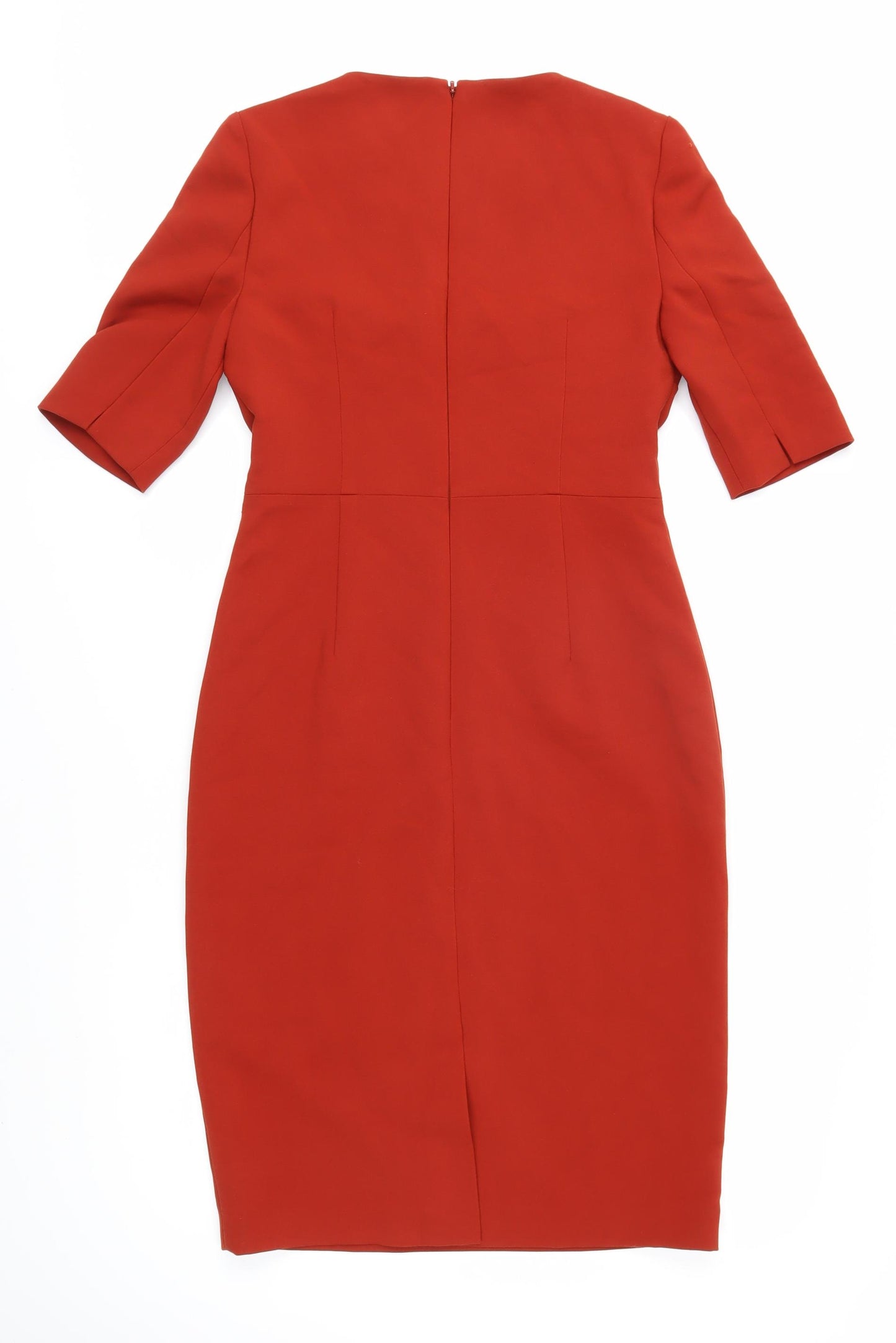 Hobbs Women's Red Sheath Dress, Size 10, Half Sleeve