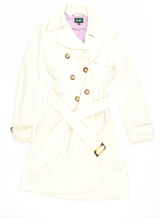 Hobbs Women's Ivory Trench Coat Size 8