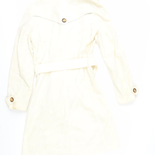 Hobbs Women's Ivory Trench Coat Size 8