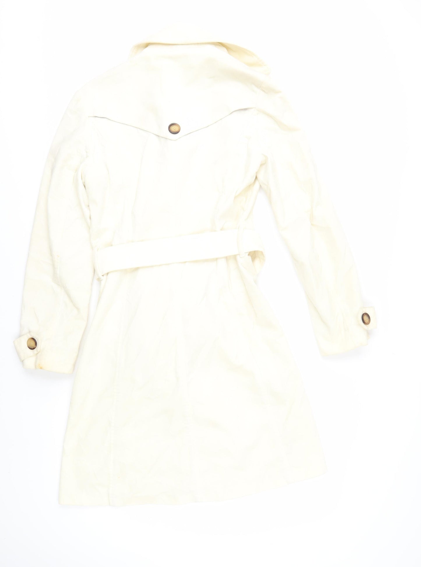 Hobbs Women's Ivory Trench Coat Size 8