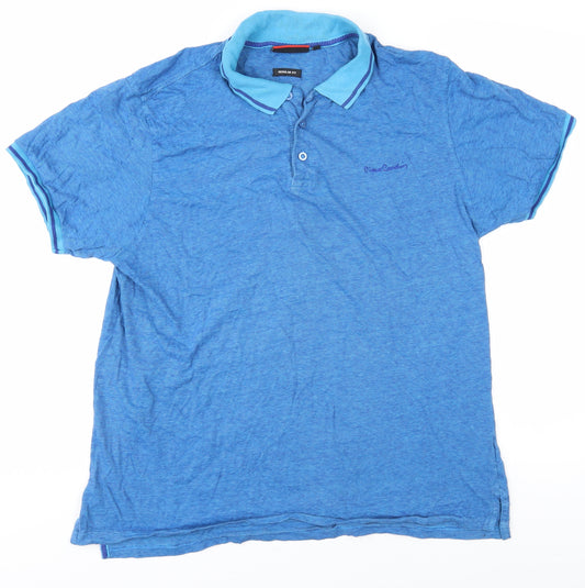 Pierre Cardin Men's Blue XL Polo Shirt