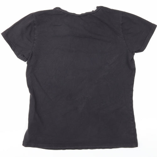 Reebok Women's Black Medium Crew Neck T-Shirt