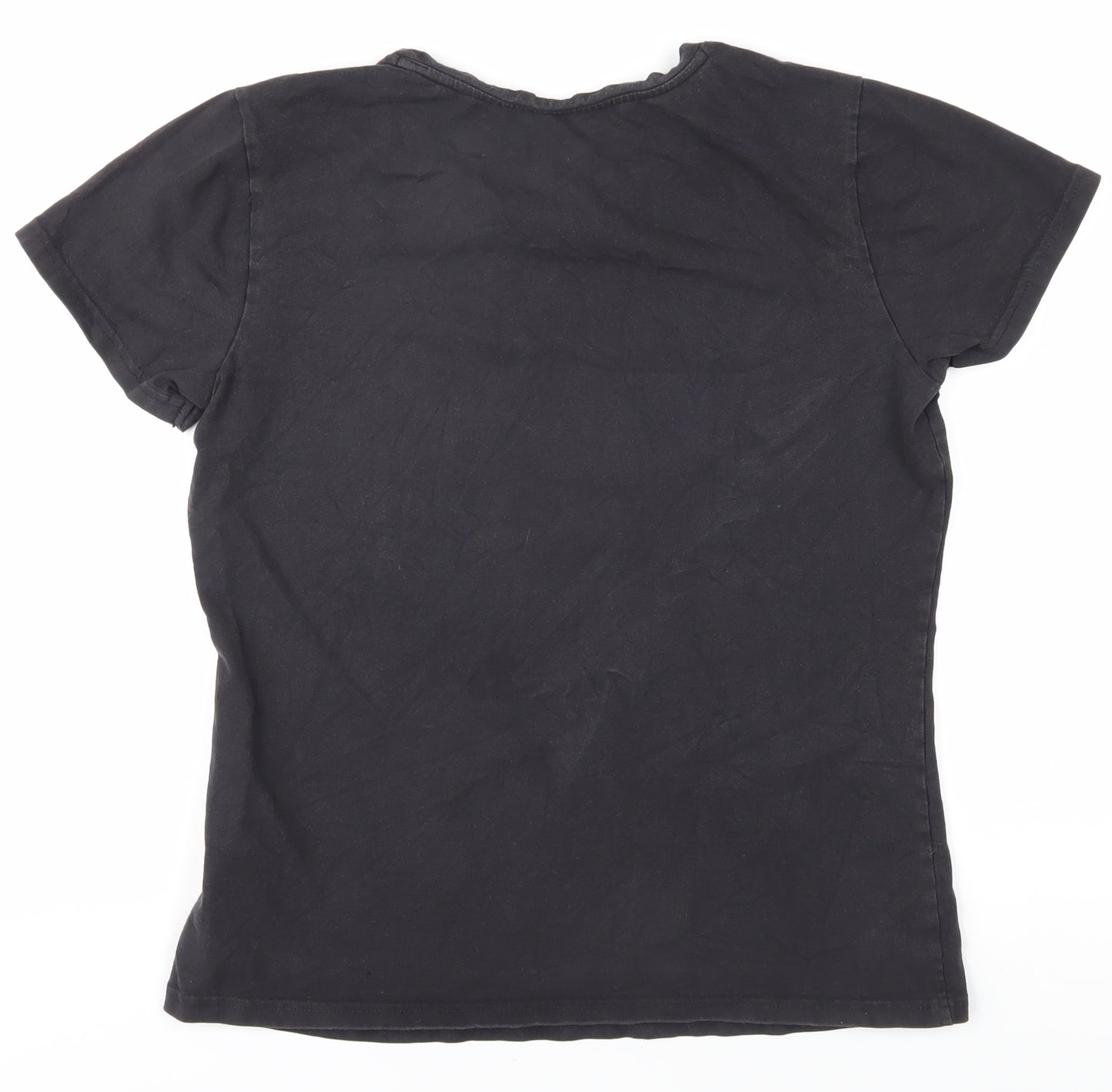 Reebok Women's Black Medium Crew Neck T-Shirt