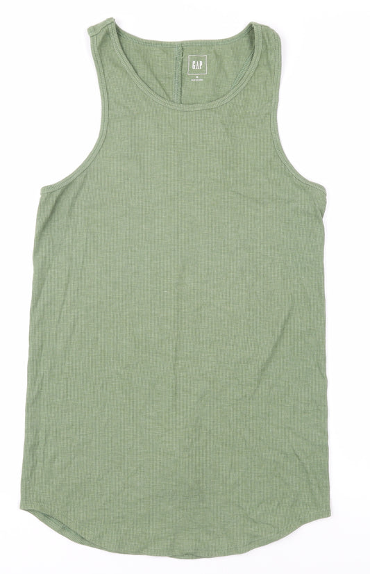 GAP Men's Sleeveless Green Crew Neck T-Shirt M