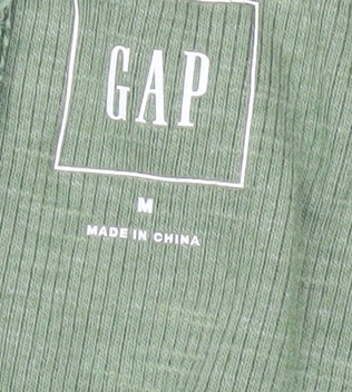 GAP Men's Sleeveless Green Crew Neck T-Shirt M