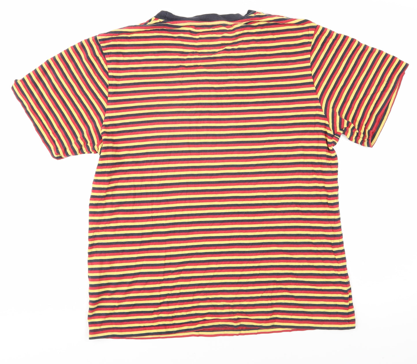 Urban Outfitters Men's Multicoloured Striped T-Shirt L