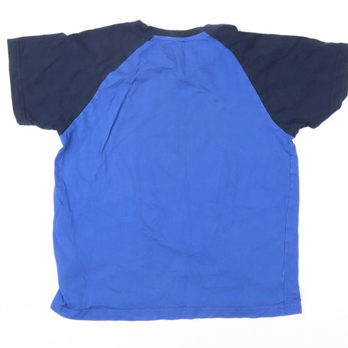 Bench Boys Blue T-Shirt 13-14 Years Short Sleeve Crew Neck